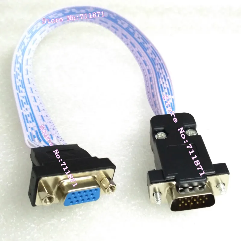 

Male to Female VGA D-Sub extension cable Line Male Female D-Sub VGA extension cord short 15P HDB15 Male to Female Lengthen wire