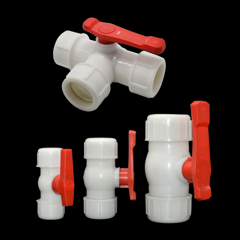 20/25/32/40/50/63mm PE Tube Tap Water Splitter Tee Straight Coupler Plastic Valve Quick Connector Irrigation Plumbing Fittins