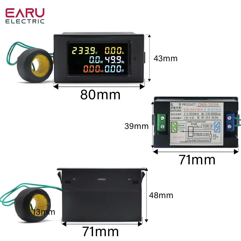 D69-2058 а  ,    ļ 跮,  г °, VOLT AMP, AC 100A, 40-300V