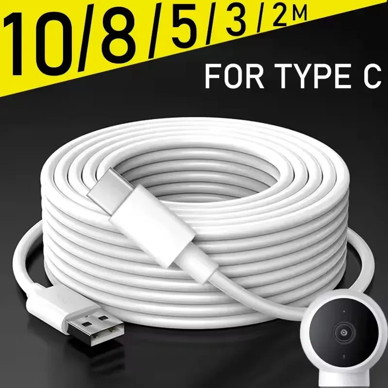 Long Micro USB C Charging Cable - Durable Power Extension Cord