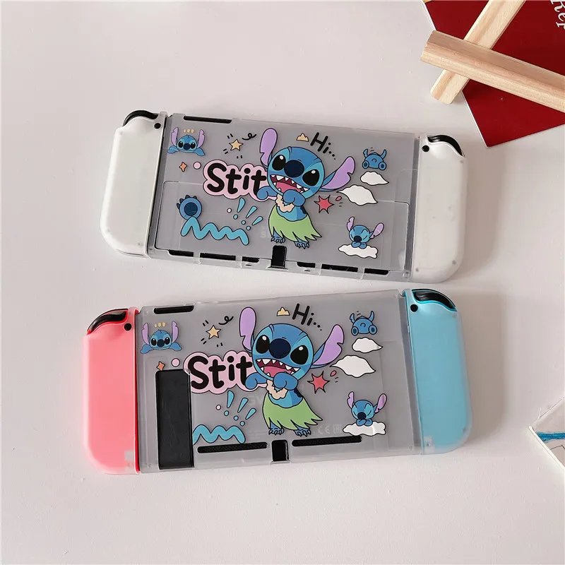 Disney Stitch Shockproof Protective Soft Shell Case Cover Skin for Nintendo  OLED Switch Accessories Dockable Case For NS Switch