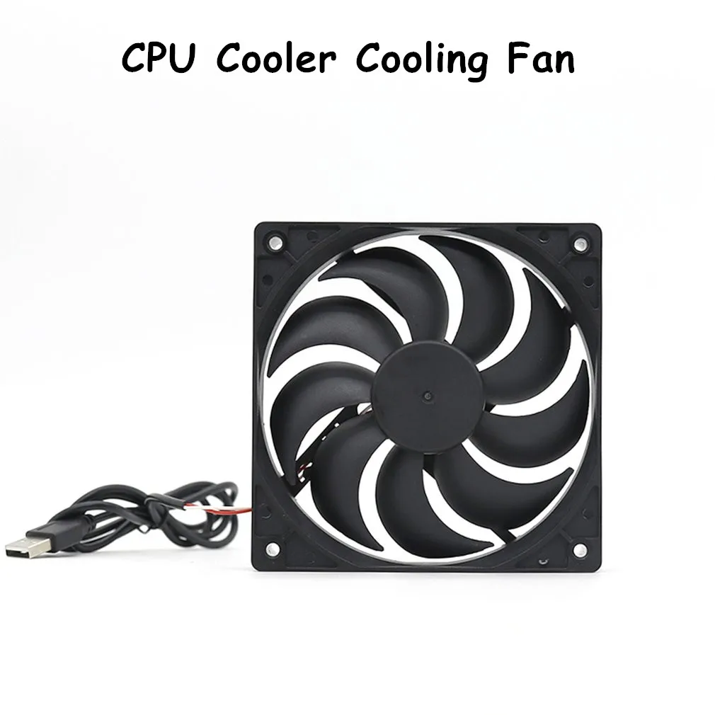 Router Cooling Silent Fan For Computer Cases Mining Rig CPU Coolers Computer Cooling Fan DC 5V USB Power 120mm