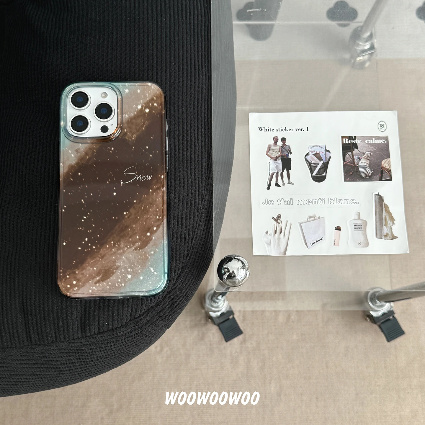 Luxury Laser Gradient Smudge Brown Phone Case For iPhone 15 14 13 16 Pro Max 13 14 15 16 Pro Fashion Shiny Bumper Cover Funda