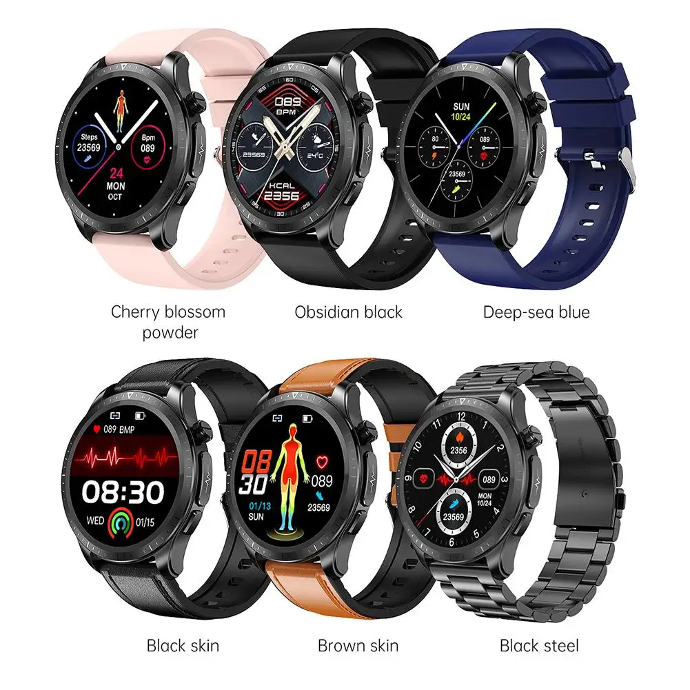 E420 Smart Watch Ecg Ppg Frequenza Cardiaca Pressione Sanguigna Monitoraggio Della Salute Della Glicemia Braccialetto Fitness Impermeabile
