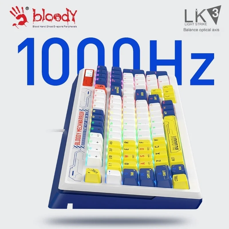 B930コンパクトライトストライクオプティカルゲーミングキーボード触覚＆クリック感 - TKLデザイン - メカニカルより高速 - 0.2msキーレスポンス、ダイヤモ