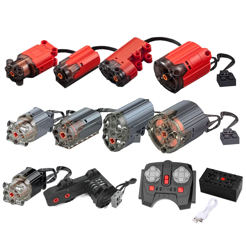 

NEW Building Blocks Multi Powered Up Technical Part High Speed M XL L Motor Servo Motor 88015 Battery Box PF Model Set Brick Toy