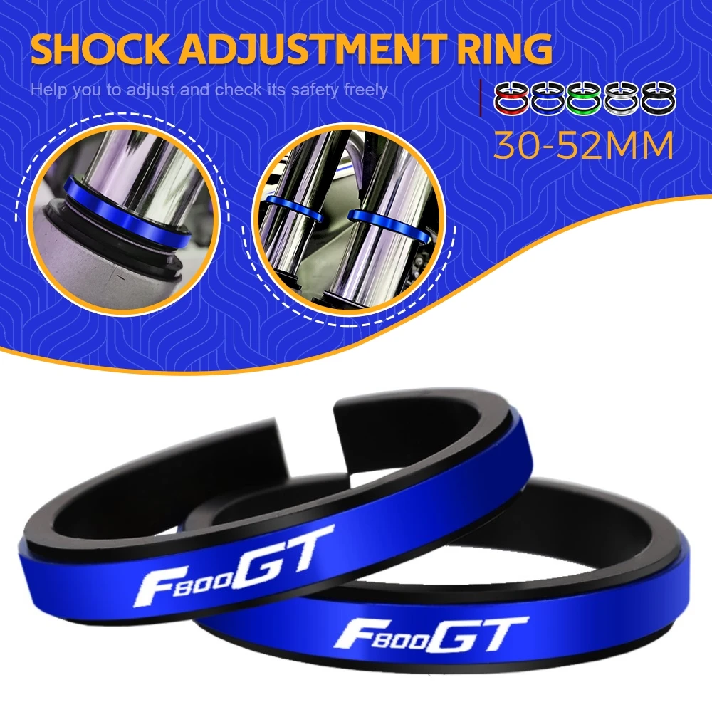 

FOR BMW F800GT F 800 GT 2013-2018 2019 Motorcycle Adjustment Shock Absorber Auxiliary Rubber Ring CNC Accessories Fit 30MM-52MM