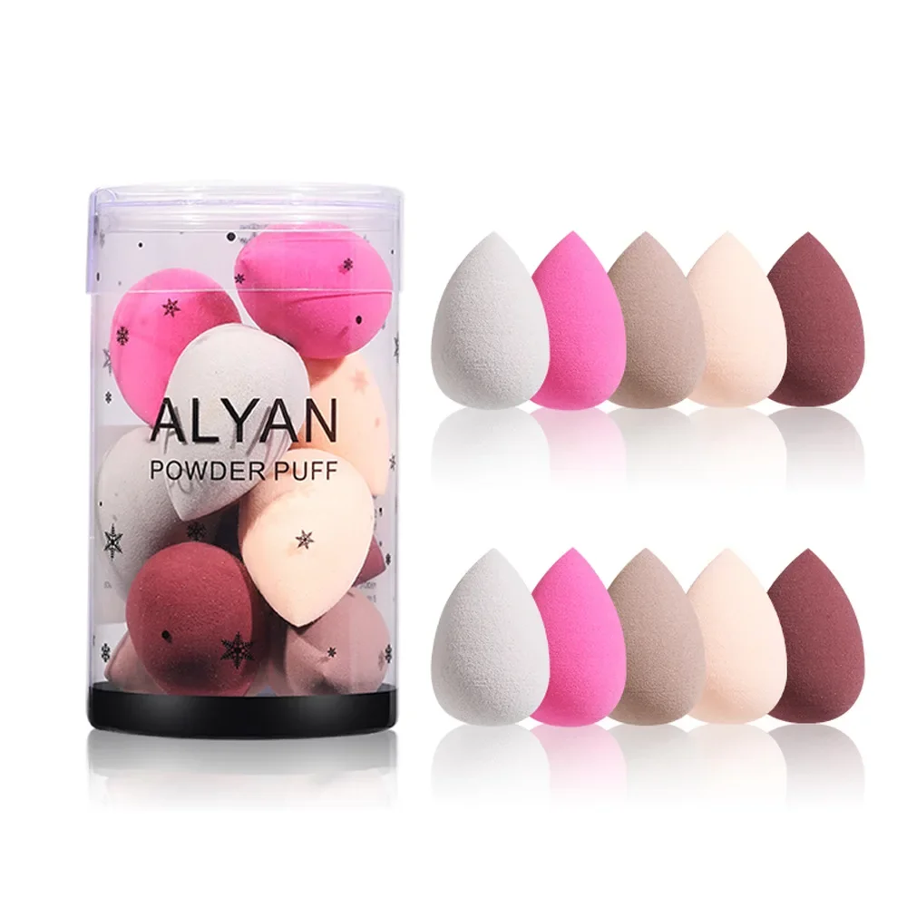 

10pcs Mini Beauty Egg Makeup Blender Cosmetic Puff Dry and Wet Sponge Cushion Foundation Powder Beauty Tool Make Up Accessories