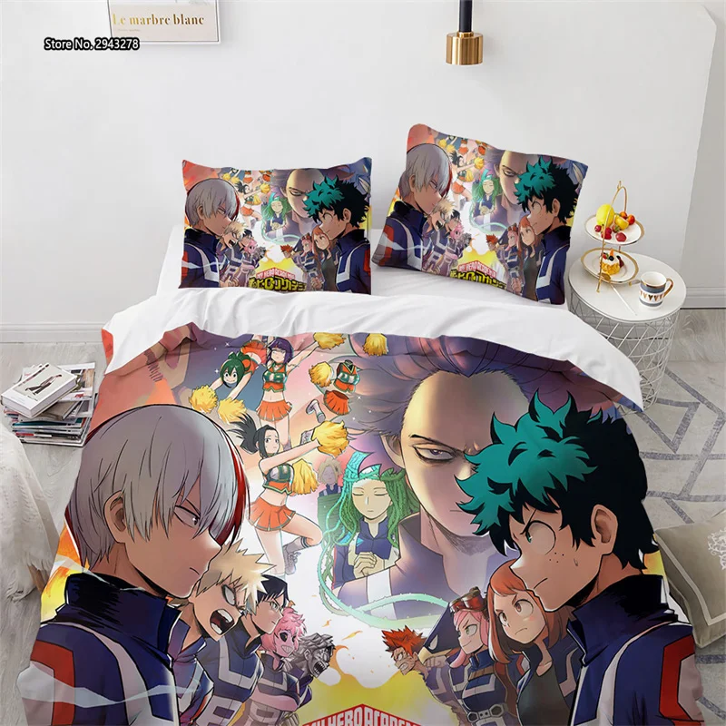 My Hero Academy Digital Printed Home Textile Bedroom Decorated Multi-size Duvet Comforter Pillowcases 2/3pcs