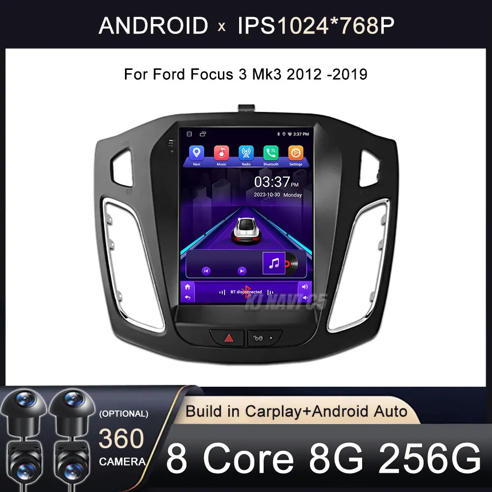 

Android 13 Car Radio Multimedia For Ford Focus 3 Mk3 2012 -2019 For IPS Screen Navigation Player GPS Video 4G WIFI