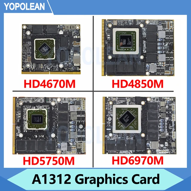 Original Ati HD 6970M 4850 4670 Graphics Card Video Card 1GB 2GB 109-C29657-10 Apple iMac 27" A1312 GPU 2009 2010 2011 - AliExpress