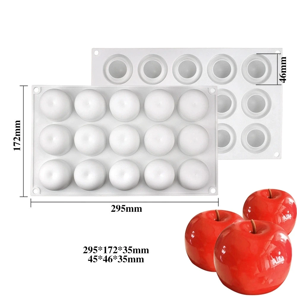 Silicone Baking Molds for 3D Fruit and Chocolate Cake Decoration