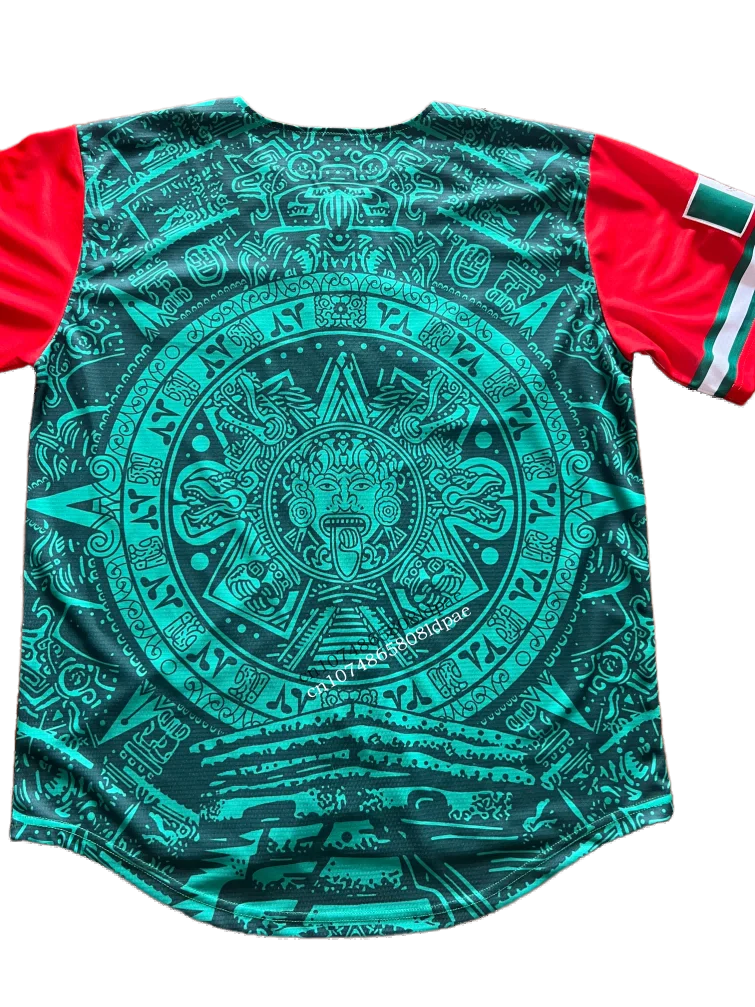 Baseball Jersey LA Mexican Heritage Jersey Giveaway Sewing High Quality Sports Outdoor