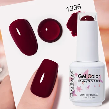 Clou Beaute Hema TPO Free Gel Nail Polish 15ml Vernis Semi Permanent UV Gel Nail Art Home Manicure For Varnish Gel Polish Set