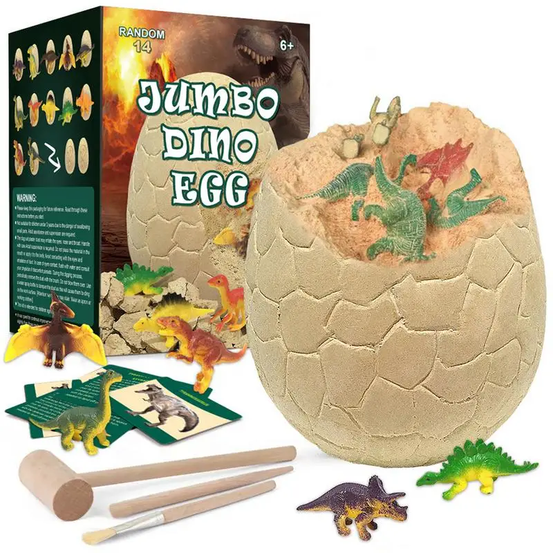 

Dino Egg Dig Kit Funny Dinosaur Dig Toys Jumbo Dino Egg Excavation Set Discover Dinosaurs With Educational Archaeology Science