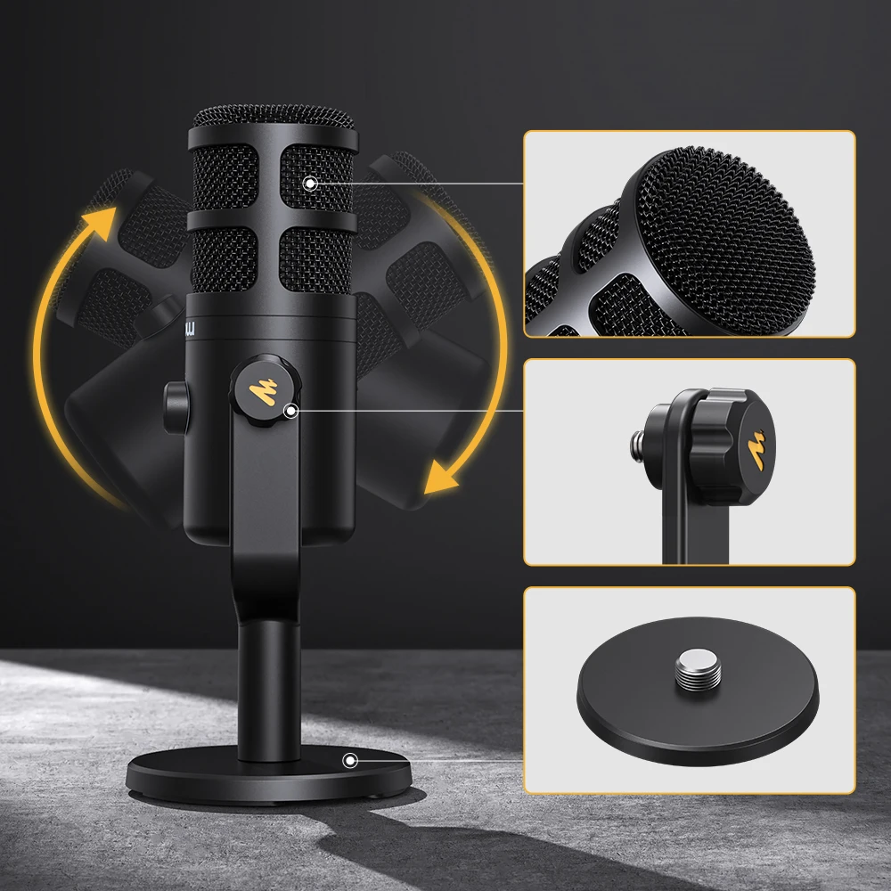 MAONO PD100U ダイナミック USB マイク Type-c コネクタ付き電話