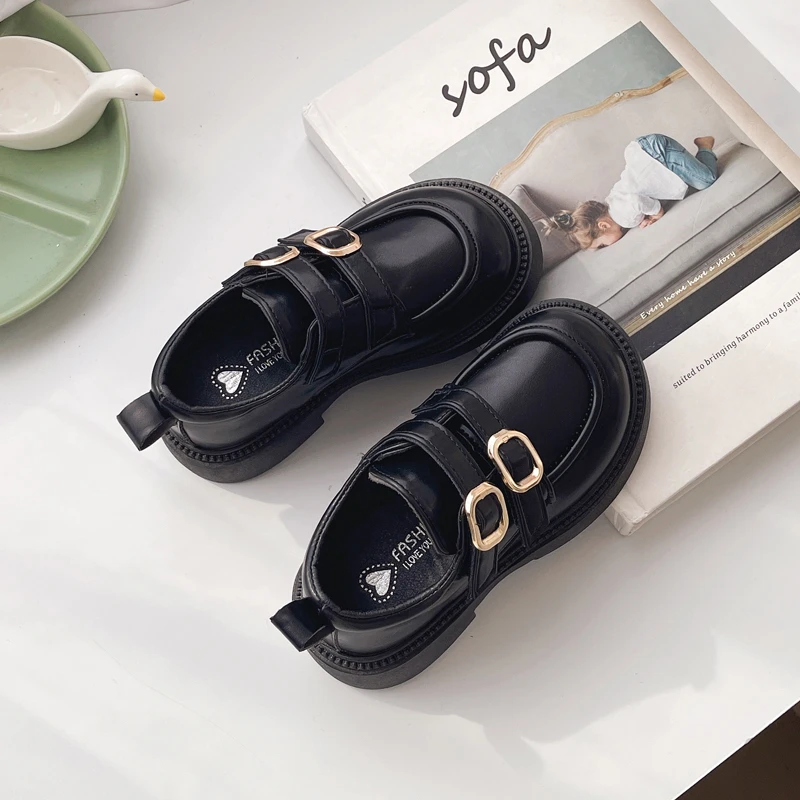 Leather Girls Mary Jane Flats Shoes for Autumn