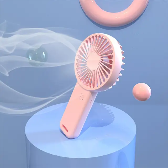 Hordozható Ventilátor Mini Hűtés Usb Asztali 3 Base Seads Újratölthető Kültéri Kézi Iroda Otthoni Autó Dropshi - Image 5