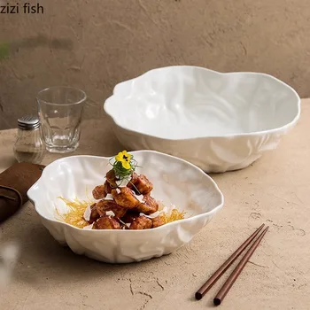 Folding Texture Ceramic Salad Bowl 1
