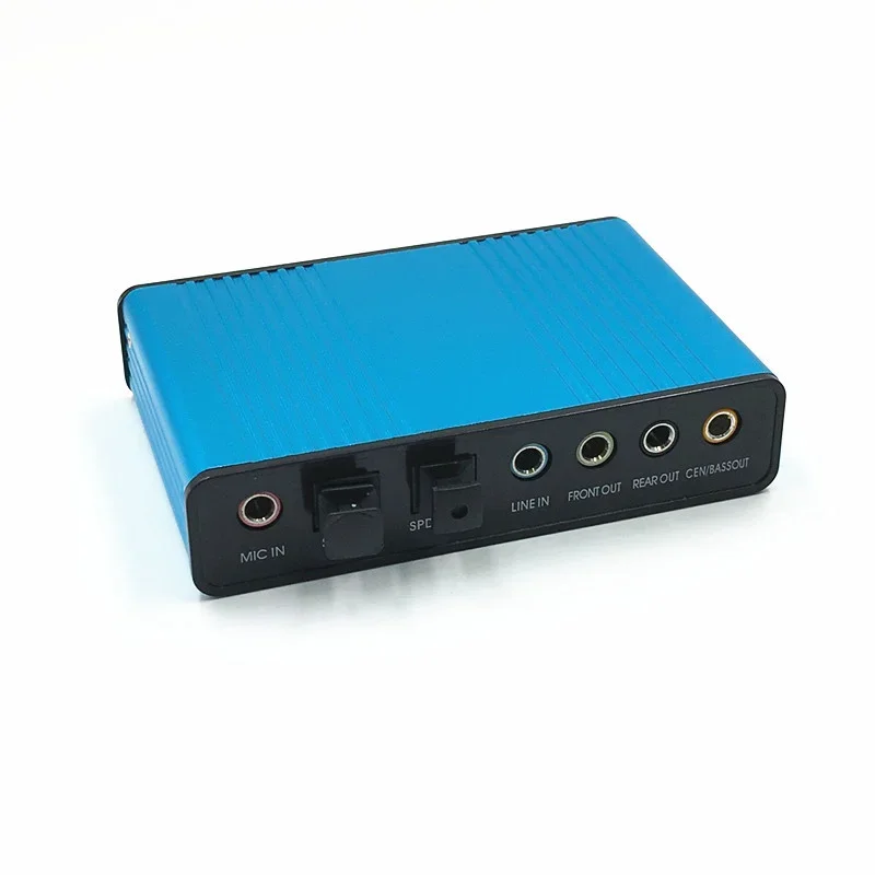 Usb 2.0 Placa de Som Canais 7.1 e 5.1 Placa de Áudio Externa Óptica Controlador Spdif para pc Laptop Desktop Tablet - Imagem 4
