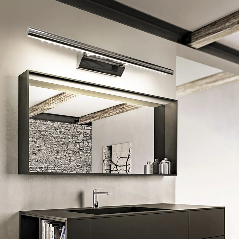 3W/5W/7W Aluminum & Stainless Steel LED Wall Lamp Warm White /White Light for Bathroom Mirror Cabinets Fixtures with Switch 2