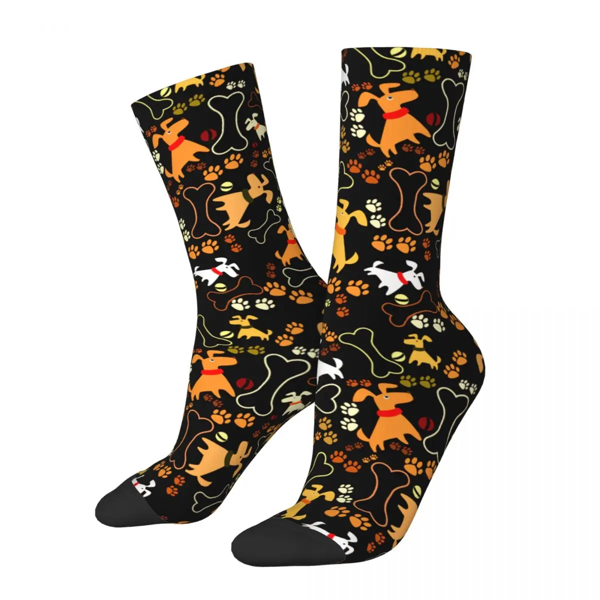 

Cute Dogs Illustration Dog Lover Man Socks Male Mens Women Autumn Stockings Printed