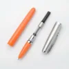 Jinhao 86 Resin Classic Fountain Pen Silver Cap Extra Fine Nib 0.38mm Ink Pen school office business smooth writing pens gifts 6