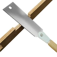Japanese Hand Saw 9.3inch SK5 High Carbon Steel Double Edged Sharpened Teeth Fast Hand Saw 10/17 TPI Woodworking Hand Saw Tool 1