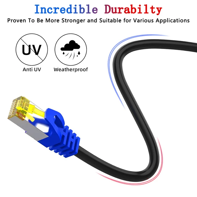 Basics - Cable De Conexión Ethernet RJ45 Cat-6, Paquete De 10, 4,3 Metros