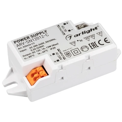 Power supply arv-sn12012-c (12V 1A 12W) | Лампы и освещение
