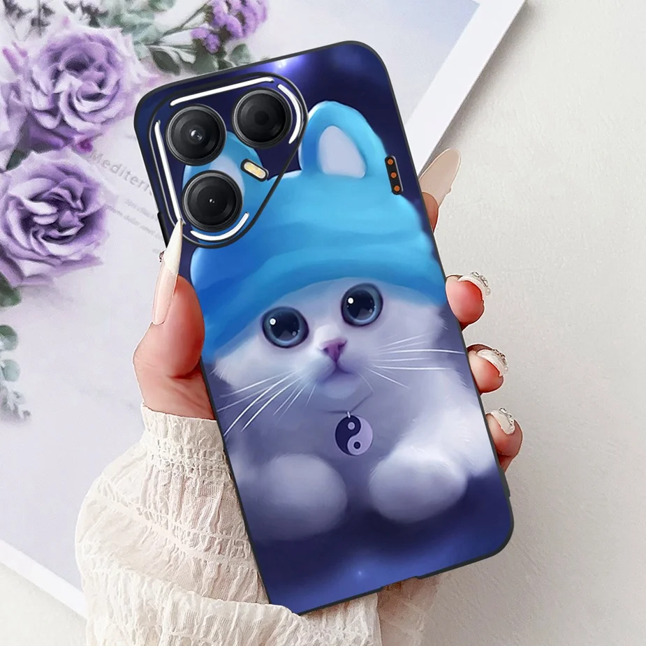 Cute Cat Painted Soft TPU Phone Case - Enhanced Protection and Style