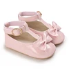 Pink Baby Bow Princess Shoes For 0-1 Year Old Baby Girls With Rubber Soles For Indoor and Outdoor Parties and Wedding Dresses 4