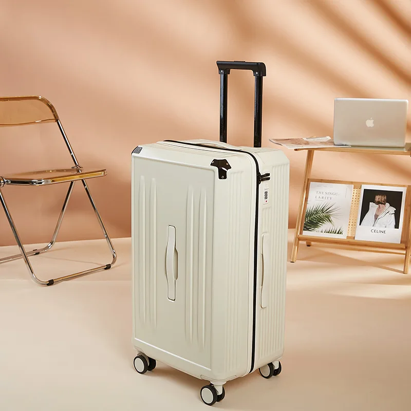 PLUENLI New Sports Version Thickened Luggage Large Capacity Trolley Case Aluminum Alloy Corner Protector Suitcase