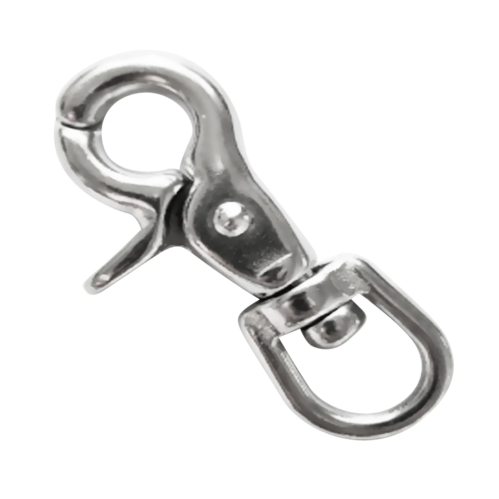 Diving Clip 65mm 304 Stainless Steel Spring Snap Clip Swivel Lobster Clasp Hook