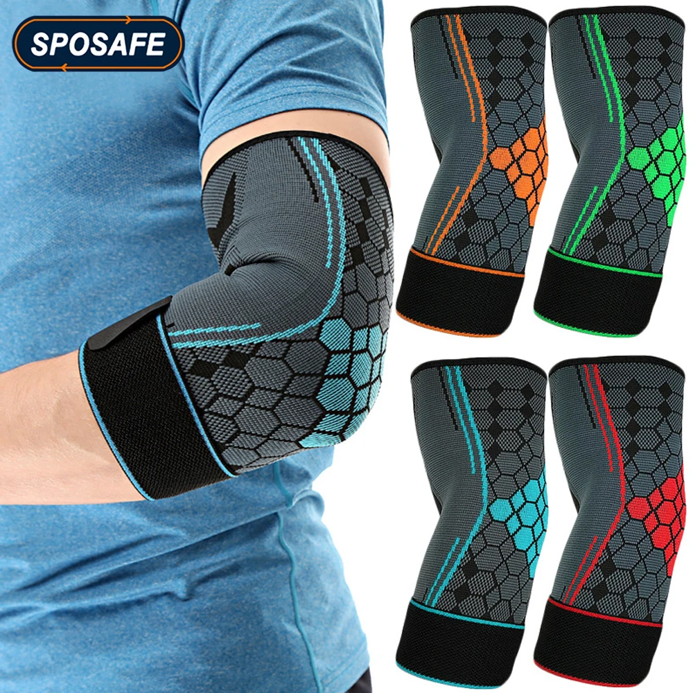 

1Piece Sports Elbow Compression Sleeve Arm Support Brace for Running, Jogging, Basketball, Joint Pain Relief, Injury Recovery