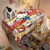 Sanrio hello kitty tablecloth my melody cute cartoon background cloth tablecloth table mat 2