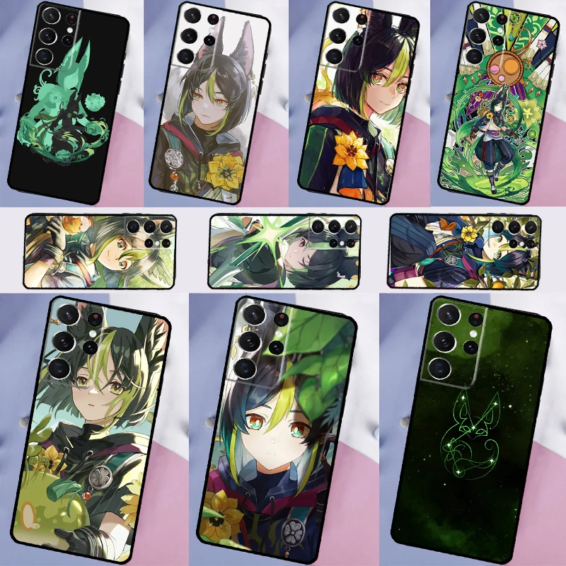 Genshin Impact Tighnari Cover Per Samsung Galaxy S23 S22 S21 Ultra Plus S20 Fe Note 10 S9 S10 Plus Note 20 Ultra Case
