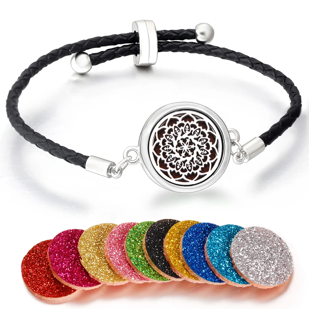 Bracciale Albero Della Vita Donna – Diffusore Aromaterapia In Acciaio Inox Con 10 Pastiglie, Regolabile, Regalo Idea - 3