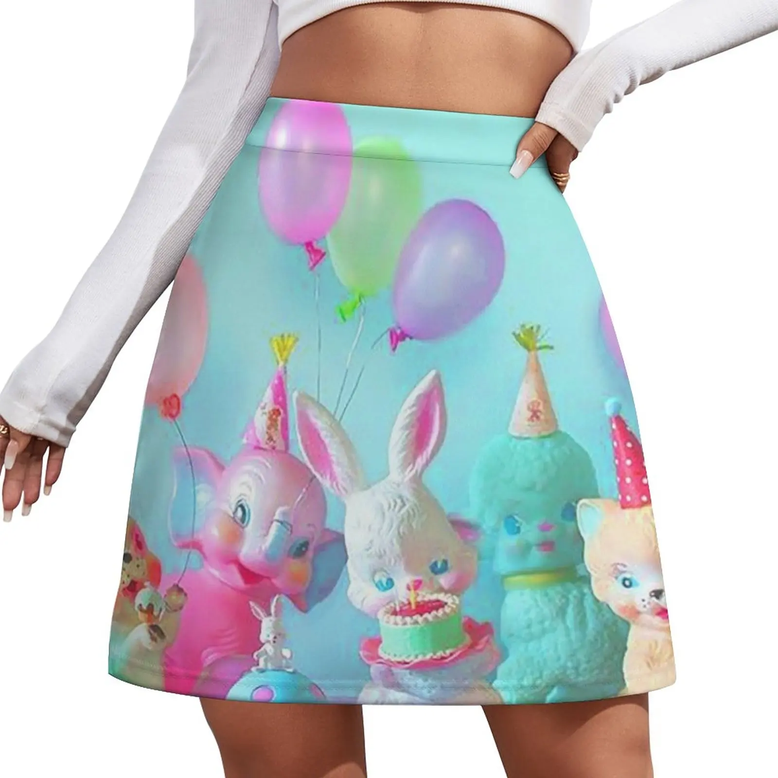 Kitsch Pastel Party Mini Skirt women's clothing trend 2023 summer dress women 2023 Women's clothing minimi носки с провязанной эмблемой на паголенке nero 39 41 mini trend 4211