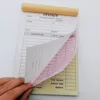 1pc (30 Sets) Handheld 3-Part Carbonless Invoice Book with Yellow & Pink Copies Work Orders Invoice Book for Small Business 3