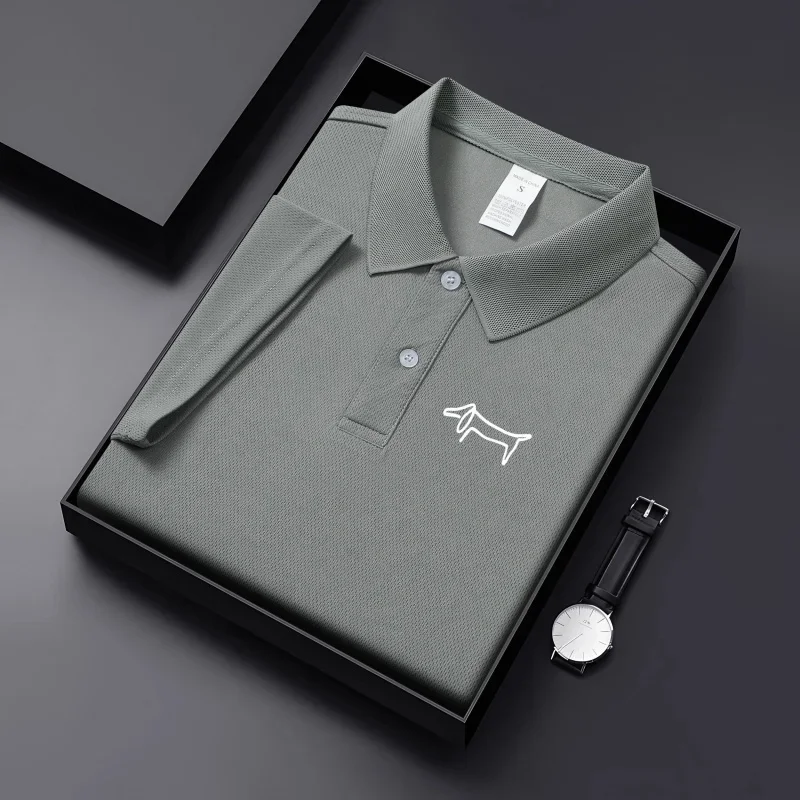 Men's Premium Solid Color Golf Polo Shirt 6