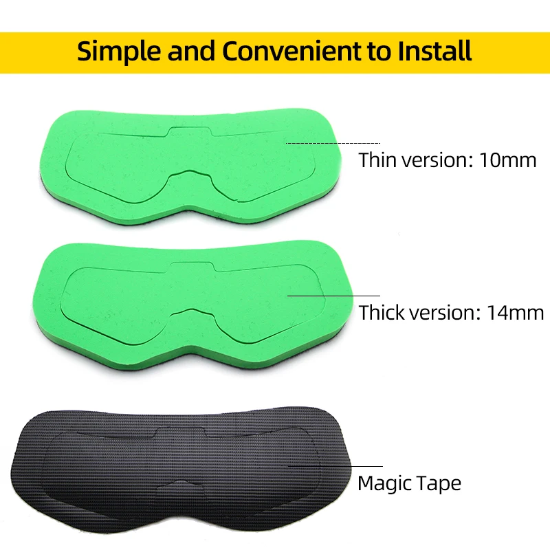 Coussinets en mousse pour lunettes FPV - Confort et protection