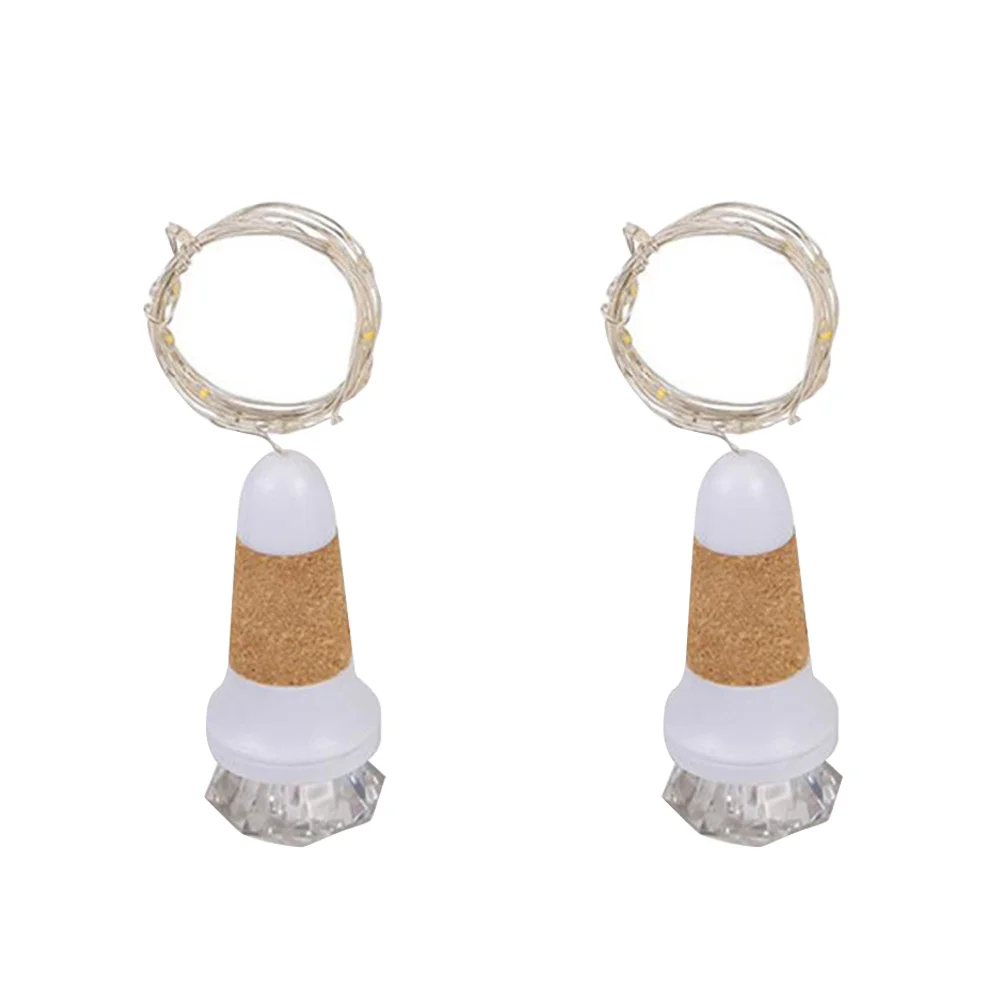 

2PCS/Set USB Rechargeable Bottle Lights Flash Warm White Light Party Christmas Halloween Wedding Decoration