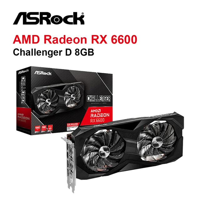 美品】ASRock Radeon RX 6600 Challenger 8GB（Radeon RX 6600 XT 