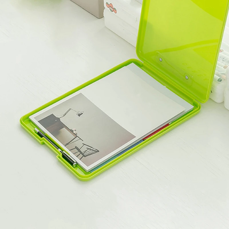 다기능 플라스틱 사무실 문구 보관함, A4 파일 가방, 시험지 보관