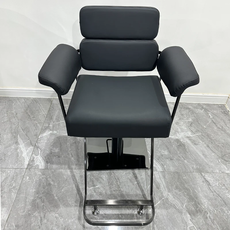 Recliner Beauty Barber Chairs Makeup Swivel Facial Rolling Barber Chairs Stylist Hairdresser Silla Giratoria Salon Furniture swivel barber chairs recliner hairdressing facial comfortable rolling chairs metal stool silla de barberia modern furniture