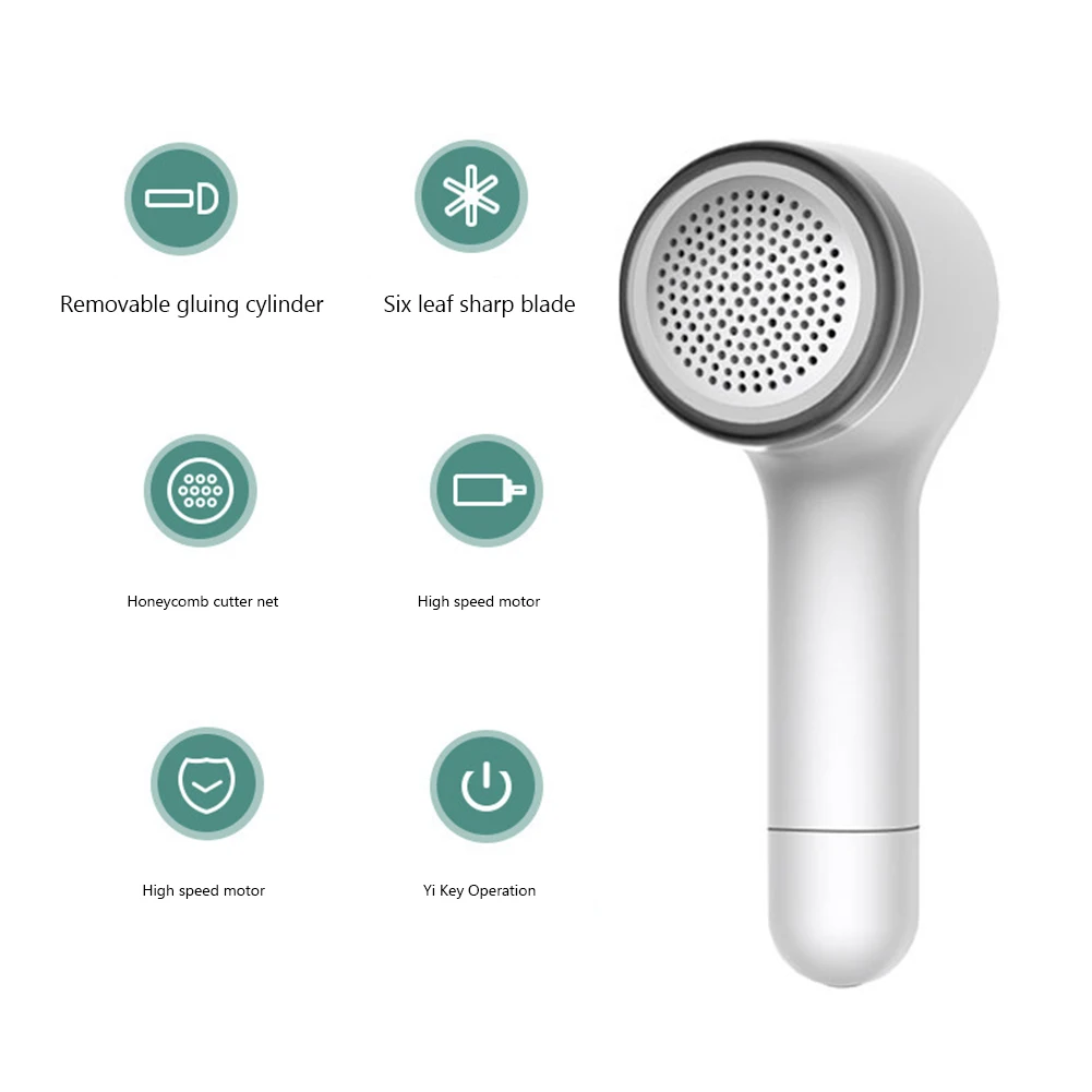 Portable Electric Lint Remover 6 Blades Fuzz Removers For Clothes Powerful Motor Pope Electric Clothes Ball for Travel Household 6