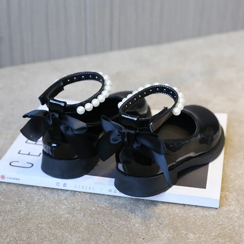 Glossy Leather Kids Mary Jane Shoes for Girls