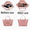 Felt Insert Bag Cosmetic Organizer Insert For Tote Makeup Bag With Zipper Inner Pouch Fit Luxury Women Handbags Mini Storage Bag 3