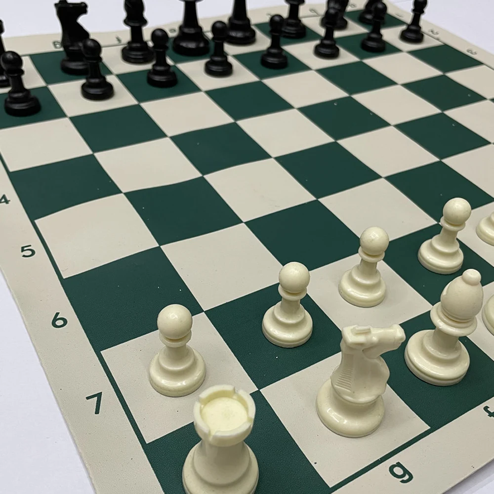Board Game Chess Pieces and Board 49MM /65MM /75MM Resin Chess Pieces With Chess Board Set